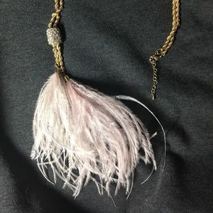 Feather and Gold type necklace
